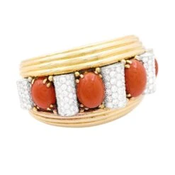 Miller Bracelet Jonc RENÉ BOIVIN En Platine, Or Jaune, Corail Et Diamants 10 Miller Bracelet Jonc RENÉ BOIVIN En Platine, Or Jaune, Corail Et Diamants -Castafiore Boutique bracelet jonc rene boivin en platine or jaune corail et diamants 576470