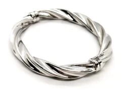 Bracelet Jonc Torsadé En Or Blanc 13 Bracelet Jonc Torsadé En Or Blanc -Castafiore Boutique bracelet jonc torsade en or blanc 557024