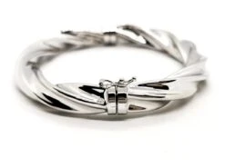 Bracelet Jonc Torsadé En Or Blanc 12 Bracelet Jonc Torsadé En Or Blanc -Castafiore Boutique bracelet jonc torsade en or blanc 633079