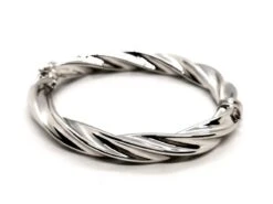 Bracelet Jonc Torsadé En Or Blanc 10 Bracelet Jonc Torsadé En Or Blanc -Castafiore Boutique bracelet jonc torsade en or blanc 884655