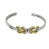 Bracelet Jonc Ouvert ZOLOTAS En Or Jaune Et Argent