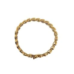 Bracelet Ligne Coeurs En Or Jaune Et Diamants -Castafiore Boutique bracelet ligne coeurs en or jaune et diamants 708472