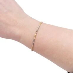 Miller Bracelet Ligne Diamants, 3 Ors -Castafiore Boutique bracelet ligne diamants 3 ors 338991