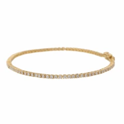 Bracelet Ligne Diamants En Or Jaune -Castafiore Boutique bracelet ligne diamants en or jaune 852035