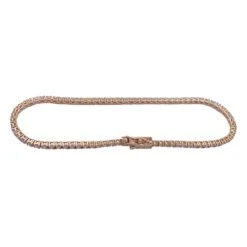 Miller Bracelet Ligne Diamants En Or Rose. -Castafiore Boutique bracelet ligne diamants en or rose 103275