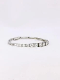 Bracelet Ligne Diamants Or Blanc Platine 19 Bracelet Ligne Diamants Or Blanc Platine -Castafiore Boutique bracelet ligne diamants or blanc platine 688923