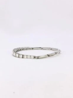 Bracelet Ligne Diamants Or Blanc Platine 16 Bracelet Ligne Diamants Or Blanc Platine -Castafiore Boutique bracelet ligne diamants or blanc platine 801816