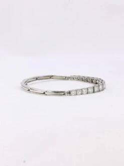 Bracelet Ligne Diamants Or Blanc Platine 18 Bracelet Ligne Diamants Or Blanc Platine -Castafiore Boutique bracelet ligne diamants or blanc platine 852557