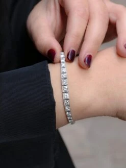 Bracelet Ligne Diamants Or Blanc Platine 24 Bracelet Ligne Diamants Or Blanc Platine -Castafiore Boutique bracelet ligne diamants or blanc platine 985859