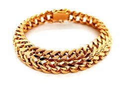 Bracelet Maille 2 Rangs En Or Jaune -Castafiore Boutique bracelet maille 2 rangs en or jaune 867833
