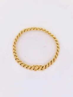 Bracelet Maille Américaine Or Jaune 1.3 Cm -Castafiore Boutique bracelet maille americaine or jaune 13 cm 655170