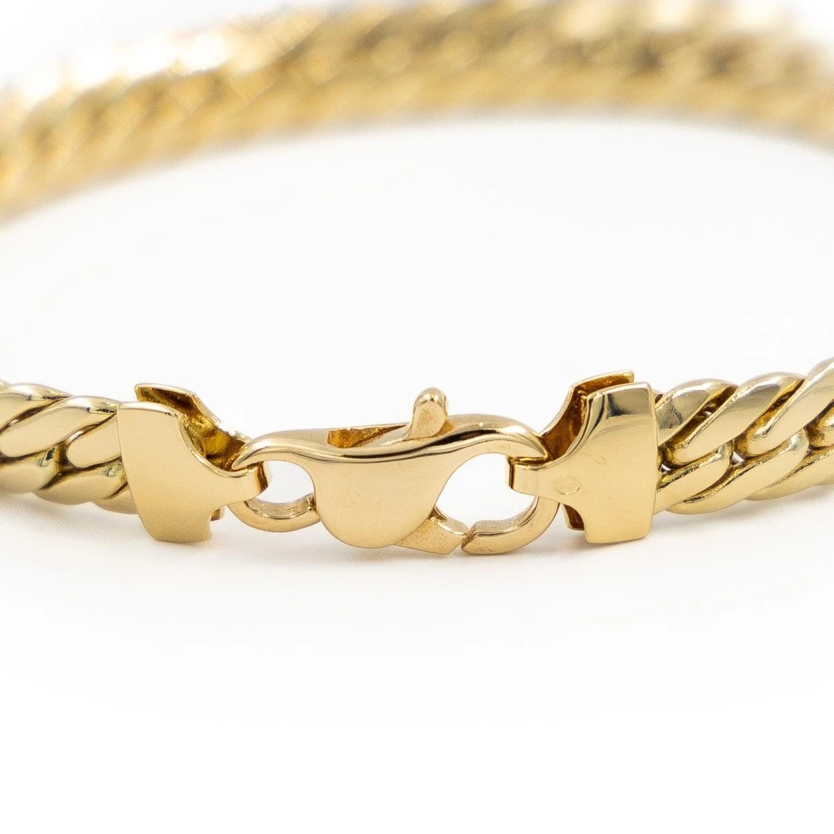 Bracelet Maille Anglaise En Or Jaune 3 Bracelet Maille Anglaise En Or Jaune – Image 3