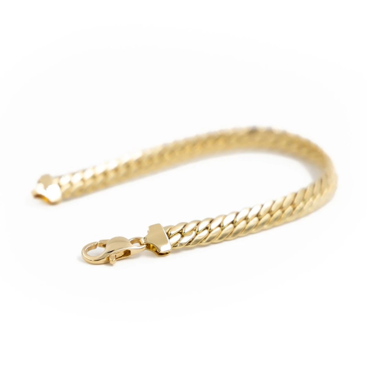 Bracelet Maille Anglaise En Or Jaune 5 Bracelet Maille Anglaise En Or Jaune – Image 5