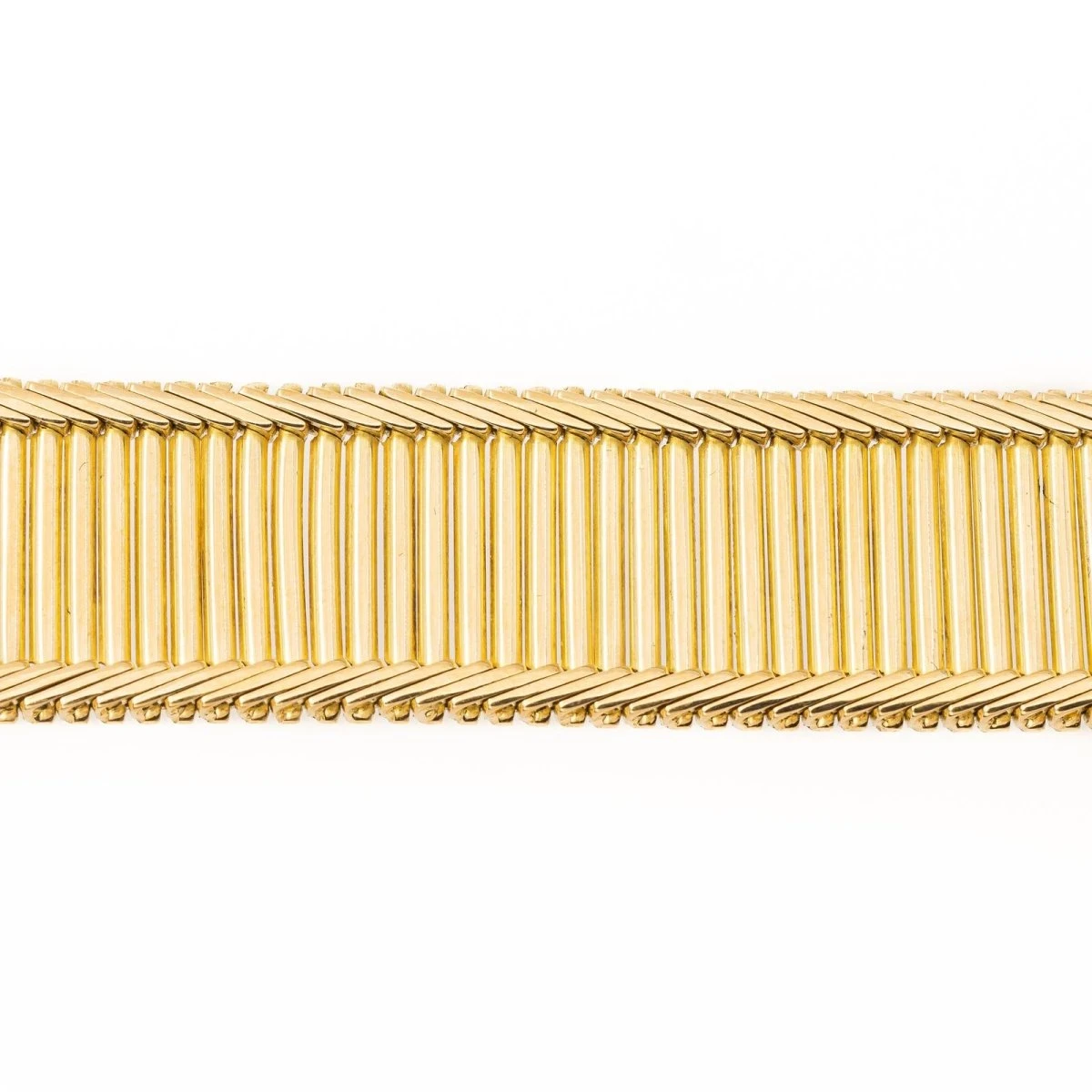 Bracelet Maille Baguette En Or Jaune 4 Bracelet Maille Baguette En Or Jaune – Image 4