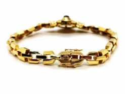 Bracelet Maille En Or Jaune, Rubis Et Diamants -Castafiore Boutique bracelet maille en or jaune rubis et diamants 812984