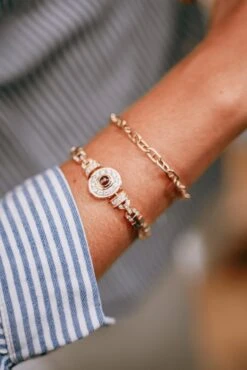 Bracelet Maille En Or Jaune, Rubis Et Diamants -Castafiore Boutique bracelet maille en or jaune rubis et diamants 923448