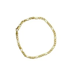 Bracelet Maille Gourmette Et Maille Cheval En Or Jaune