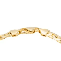 Bracelet Maille Haricot En Or Jaune -Castafiore Boutique bracelet maille haricot or jaune 359954