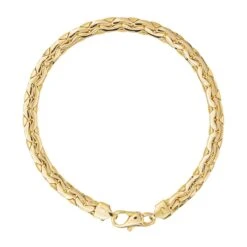 Bracelet Maille Haricot En Or Jaune