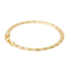 Bracelet Maille Haricot En Or Jaune -Castafiore Boutique bracelet maille haricot or jaune 870198