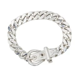 Bracelet Maille HERMÈS "Ceinture" En Argent