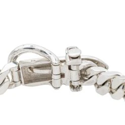 Bracelet Maille HERMÈS "Ceinture" En Argent -Castafiore Boutique bracelet maille hermes ceinture en argent 988541