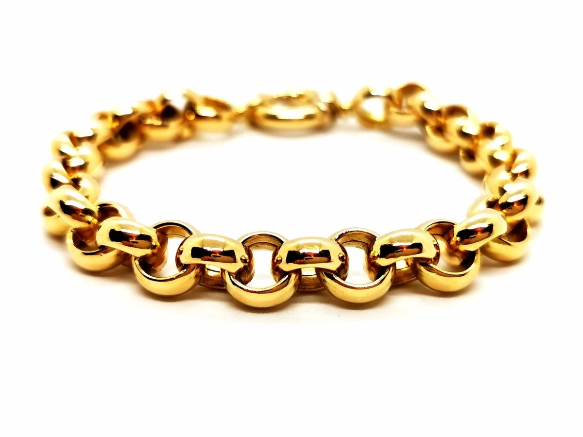 Bracelet Maille Jaseron En Or Jaune 6 Bracelet Maille Jaseron En Or Jaune – Image 6