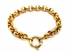 Bracelet Maille Jaseron En Or Jaune 9 Bracelet Maille Jaseron En Or Jaune -Castafiore Boutique bracelet maille jaseron en or jaune 826797