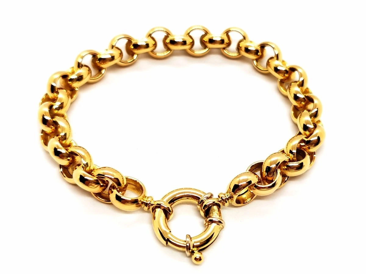 Bracelet Maille Jaseron En Or Jaune 4 Bracelet Maille Jaseron En Or Jaune – Image 4