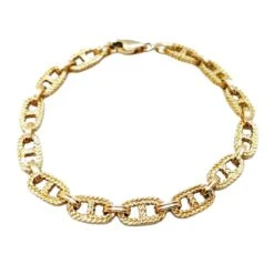 Bracelet Maille Marine En Or Jaune