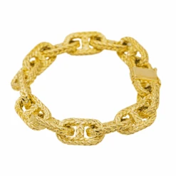 Bracelet Maille En Or Jaune -Castafiore Boutique bracelet maille marine en or jaune 2723616