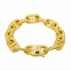 Bracelet Maille En Or Jaune -Castafiore Boutique bracelet maille marine en or jaune 5123001