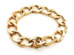 Bracelet Maille Massive En Or Rose -Castafiore Boutique bracelet maille massive en or rose 445773