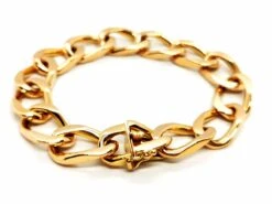 Bracelet Maille Massive En Or Rose -Castafiore Boutique bracelet maille massive en or rose 539754