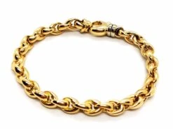 Bracelet Maille Ovale En 2 Ors 7 Bracelet Maille Ovale En 2 Ors -Castafiore Boutique bracelet maille ovale en 2 ors 475503