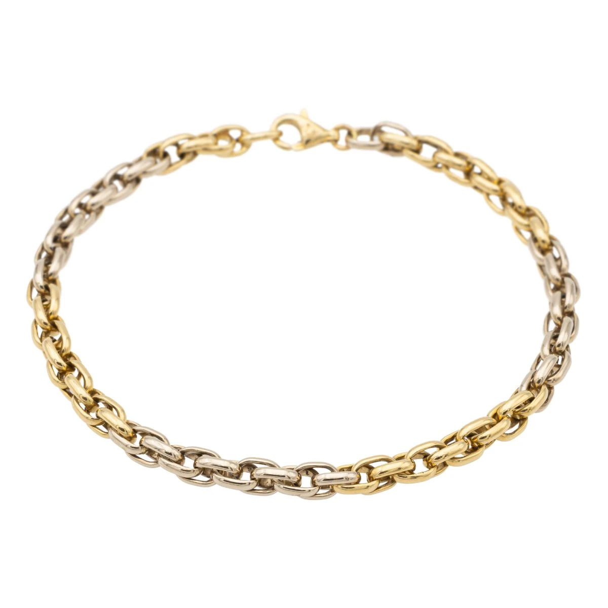 Bracelet Maille Ovale Or Jaune 1 Bracelet Maille Ovale Or Jaune