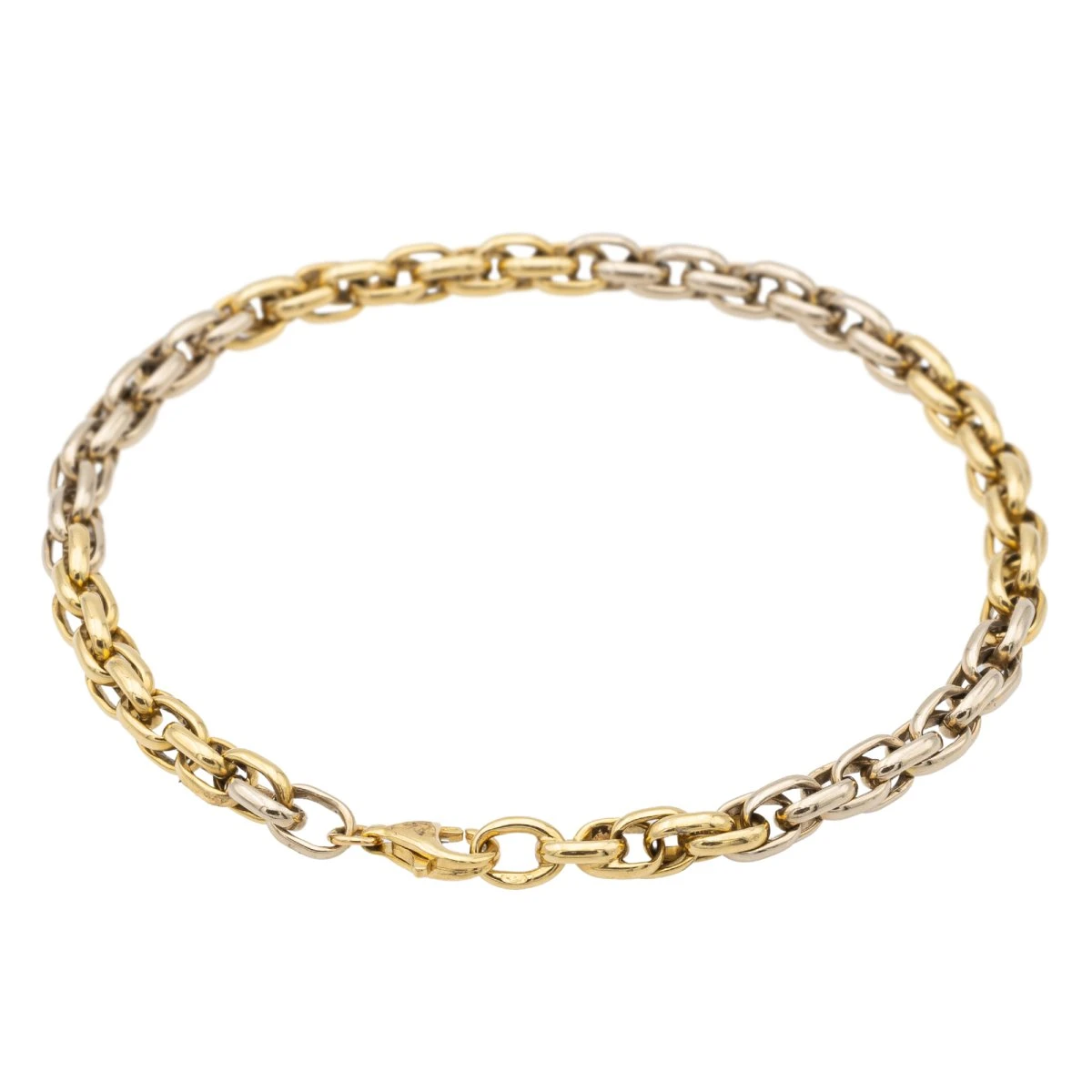 Bracelet Maille Ovale Or Jaune 3 Bracelet Maille Ovale Or Jaune – Image 3