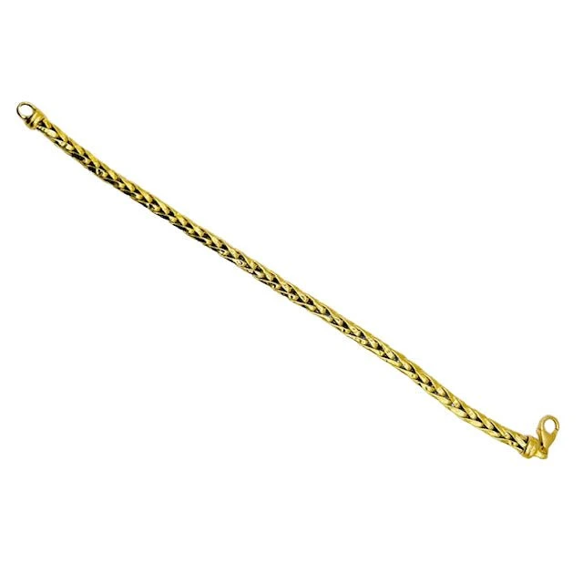Bracelet Maille Palmier En Or Jaune 2 Bracelet Maille Palmier En Or Jaune – Image 2