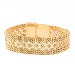Bracelet Maille Polonaise En Or Jaune