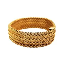 Bracelet Maille Polonaise GAY FRÈRES En Or Jaune -Castafiore Boutique bracelet maille polonaise gay freres en or jaune 567049