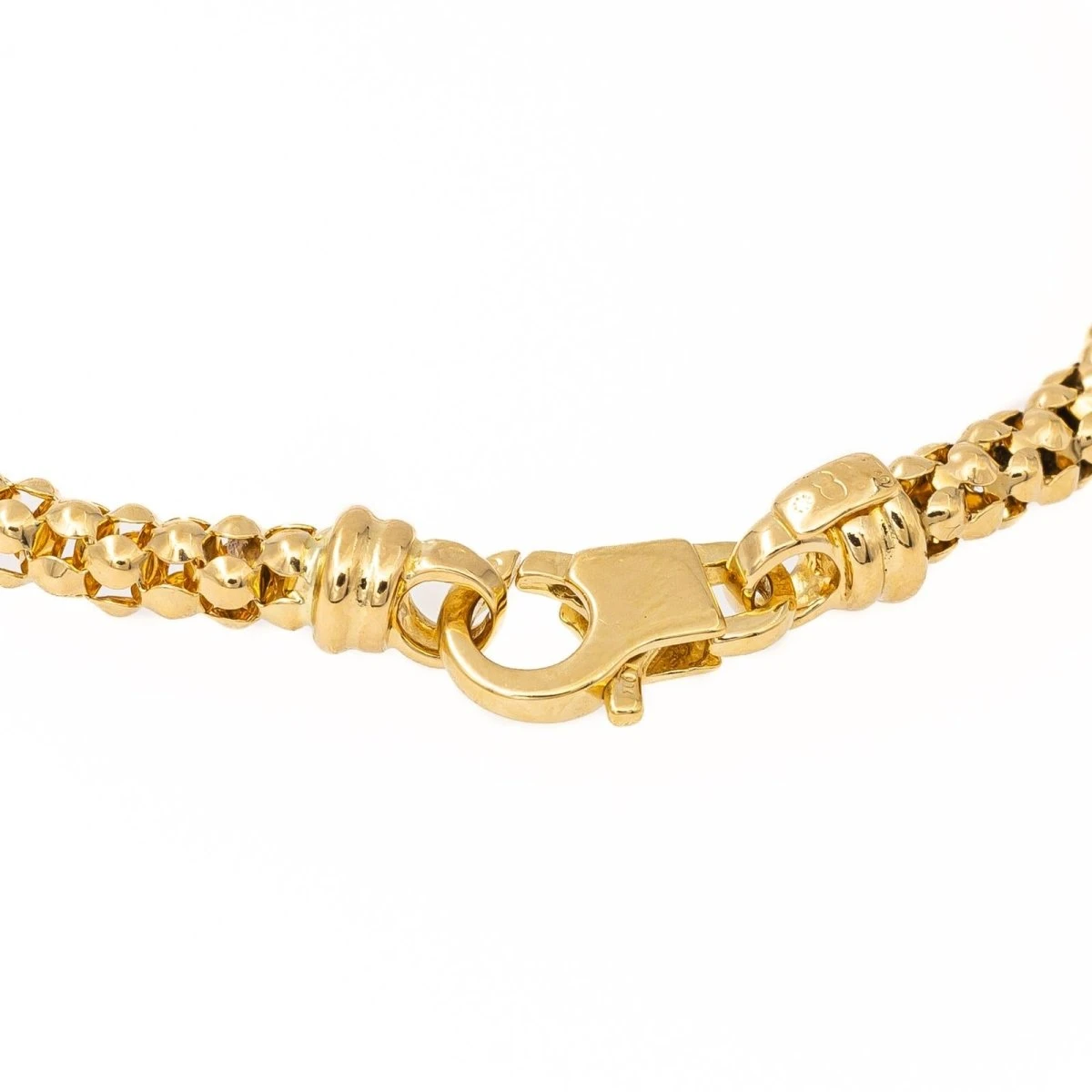 Bracelet Maille Popcorn En Or Jaune 2 Bracelet Maille Popcorn En Or Jaune – Image 2