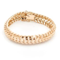 Bracelet Maille Sorcière En Or Jaune -Castafiore Boutique bracelet maille sorciere en or jaune 264328