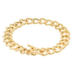 Bracelet Maille Souple Torsadée En Or Jaune -Castafiore Boutique bracelet maille souple torsadee en or jaune 214829
