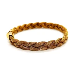 Bracelet Maille Tressée En Or Jaune 9 Bracelet Maille Tressée En Or Jaune -Castafiore Boutique bracelet maille tressee en or jaune 550099