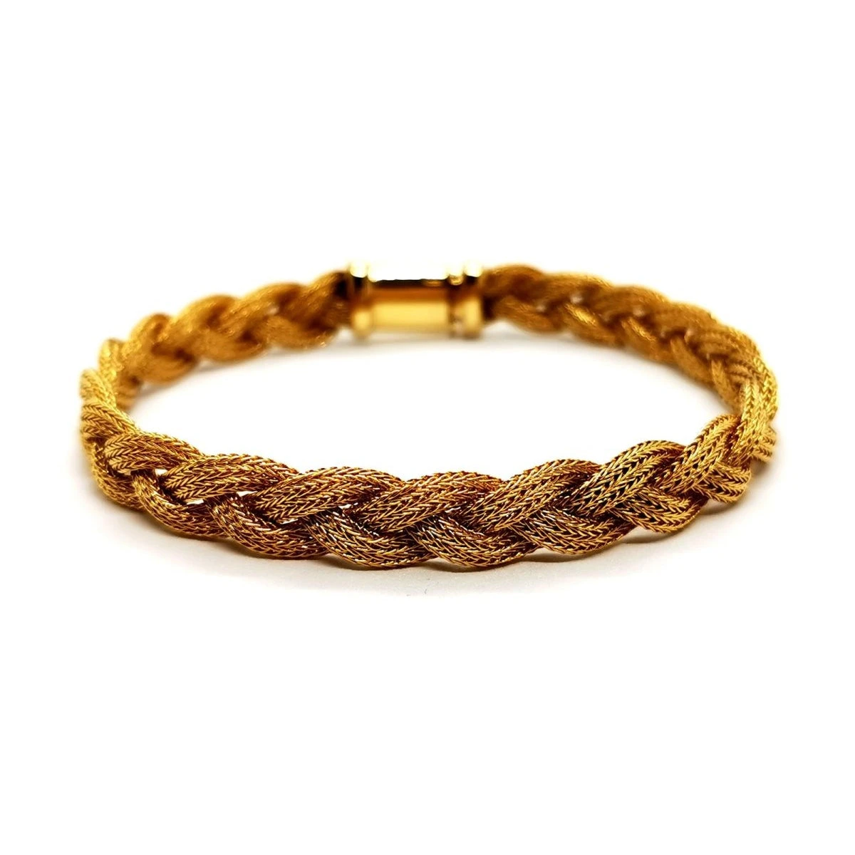 Bracelet Maille Tressée En Or Jaune 1 Bracelet Maille Tressée En Or Jaune