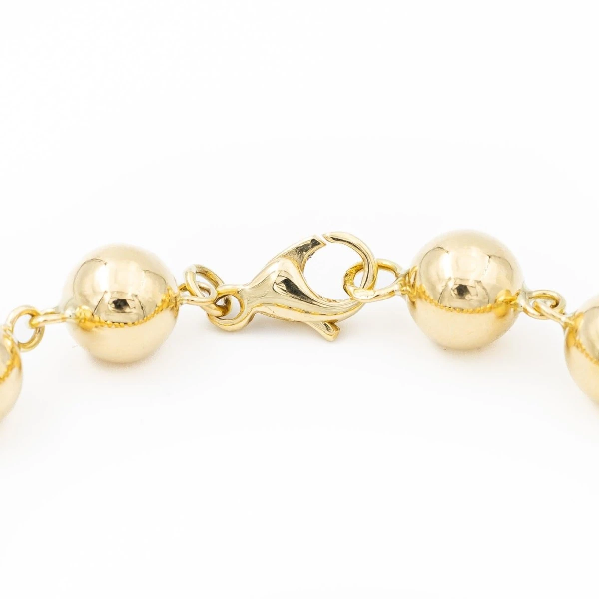 Bracelet Mailles Boules En Or Jaune 2 Bracelet Mailles Boules En Or Jaune – Image 2