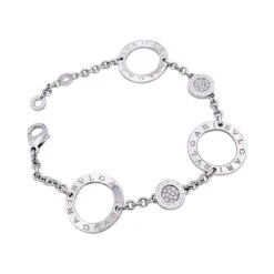 Miller Bracelet Maillons BULGARIen Or Blanc Et Diamants -Castafiore Boutique bracelet maillons bulgari en or blanc et diamants 202536