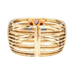 Miller Bracelet Manchette CHANEL , "San Marco" Or Rose, Diamants Et Spinelles -Castafiore Boutique bracelet manchette chanel san marco or rose diamants et spinelles 495209