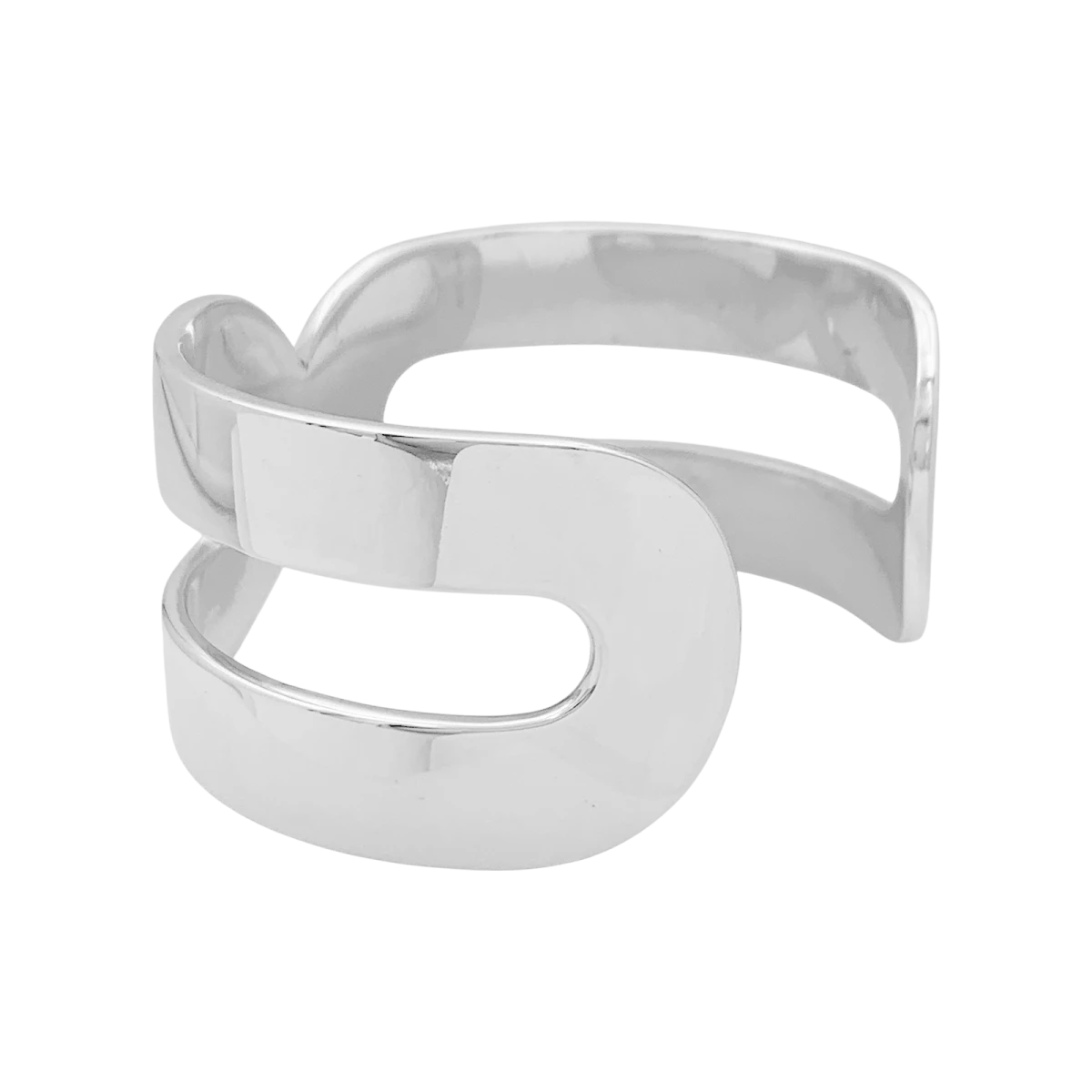 Miller Bracelet Manchette DINH VAN "Maillon XL" En Argent 4 Miller Bracelet Manchette DINH VAN "Maillon XL" En Argent – Image 4