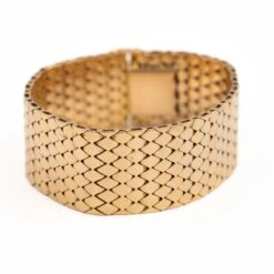 Bracelet Manchette écailles En Or Rose -Castafiore Boutique bracelet manchette ecailles en or rose 899498